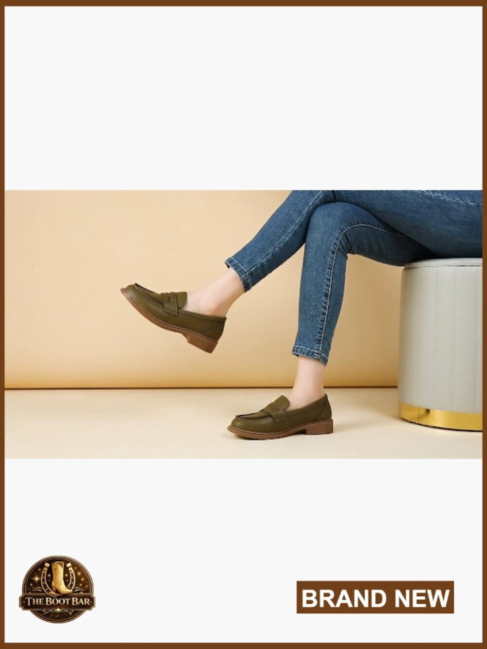 Leather Loafers for Women Slip Resistant Casual Work Shoes Driving Flats - Picture 7 of 7